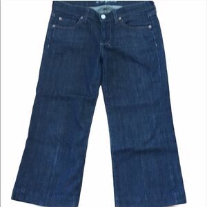 Women’s 7 For All Mankind Dark Wash Cropped Jeans